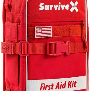 SurviveX First Aid Kit Professional Grade Emergency Supplies-0