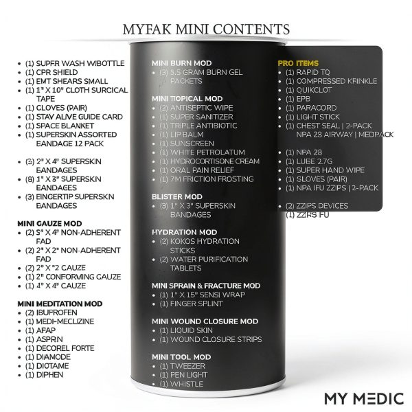 My Medic First Aid Kit Compact Survival Hiking Camping-3