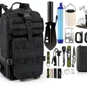 Pixato Survival Kit 258 Piece Tactical Backpack First Aid-0