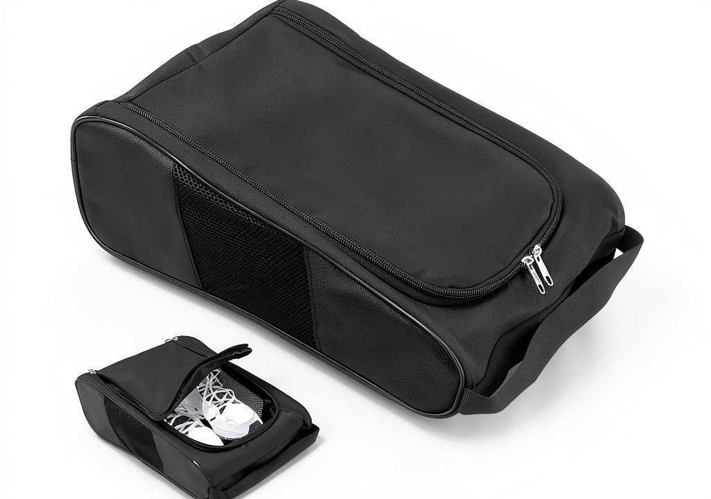 QWORK golf shoe bag with golf shoes inside