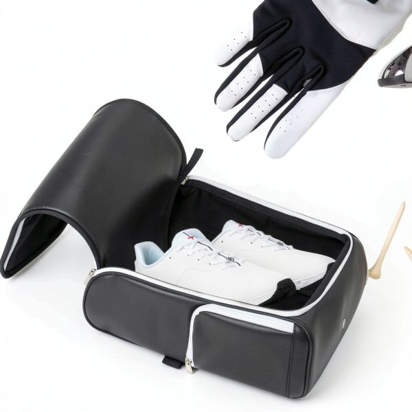Golf Shoe Bag GSB002 Premium PU Leather Unisex-2