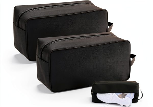 Vincreem Smell Proof Golf Shoe Bag Carbon Black-0