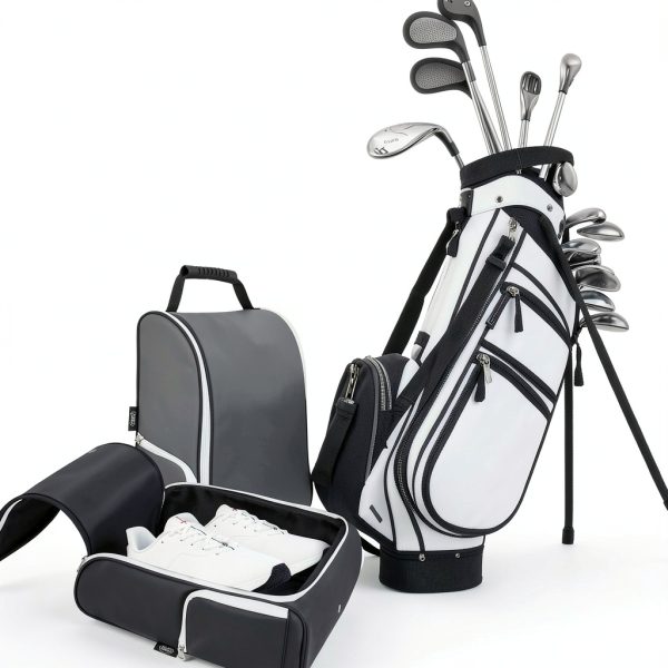 Golf Shoe Bag GSB002 Premium PU Leather Unisex-5