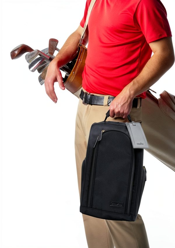 Athletico Executive Golf Shoe Bag Premium 1680D Nylon with Ventilation-3