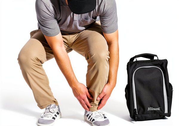 GSB Black Golf Shoe Bag Lightweight Ventilated Travel Bag-5
