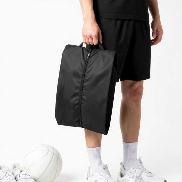 Shoe Bag YBEATY Black Nylon Waterproof Smell‑Proof Travel Bag-6