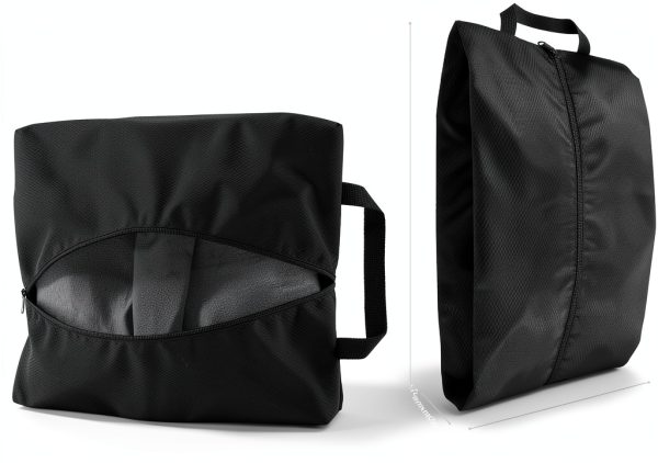Shoe Bag YBEATY Black Nylon Waterproof Smell‑Proof Travel Bag-1