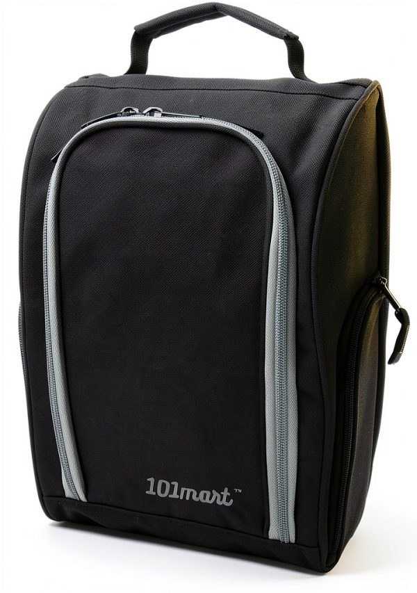 GSB Black Golf Shoe Bag Lightweight Ventilated Travel Bag-0