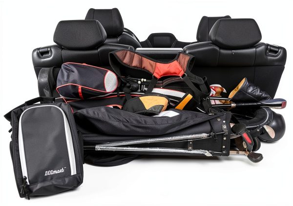 GSB Black Golf Shoe Bag Lightweight Ventilated Travel Bag-6