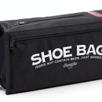 BogeyPro Zippered Golf Shoe Bag Covert Cooler Black 16x4x8-0