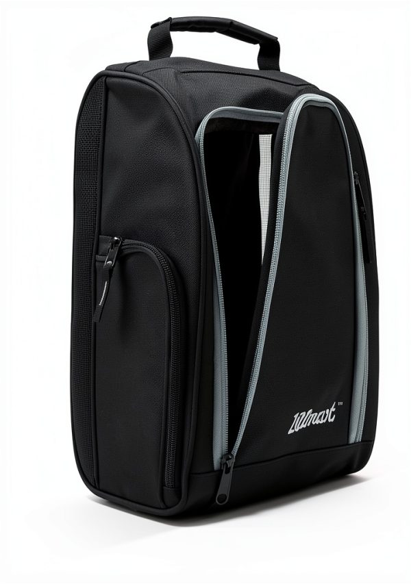 GSB Black Golf Shoe Bag Lightweight Ventilated Travel Bag-3