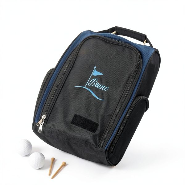 Getname Custom Name Golf Shoe Bag with Pockets for Balls and Tees-1
