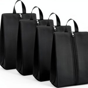 Leinuosen Golf Shoe Bag 4-Pack Smell Proof Travel Cleat Bags-0