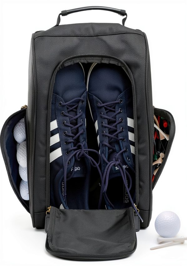 Athletico Executive Golf Shoe Bag Premium 1680D Nylon with Ventilation-1
